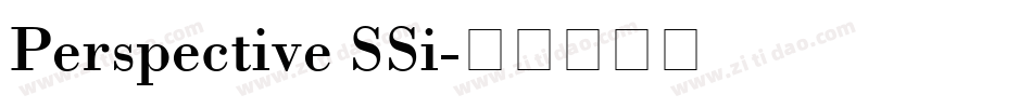 Perspective SSi字体转换